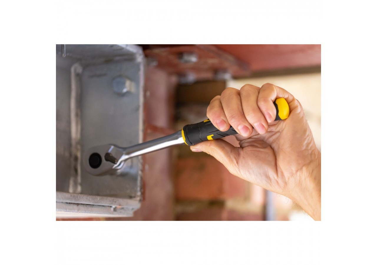 CLIQUET 120 DENTS ½’’ FATMAX + 9 DOUILLES + 10 EMBOUTS + PORTE- EMBOUT – 21 PCS - FMMT82681-0 - Stanley