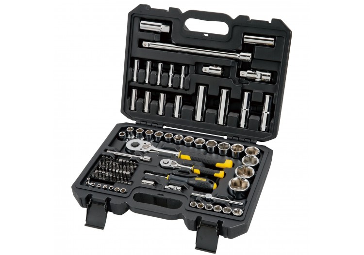 COFFRET DE DOUILLES ¼’’ + ½’’ - JEU DE 96 PCS - STMT17379-1 - Stanley