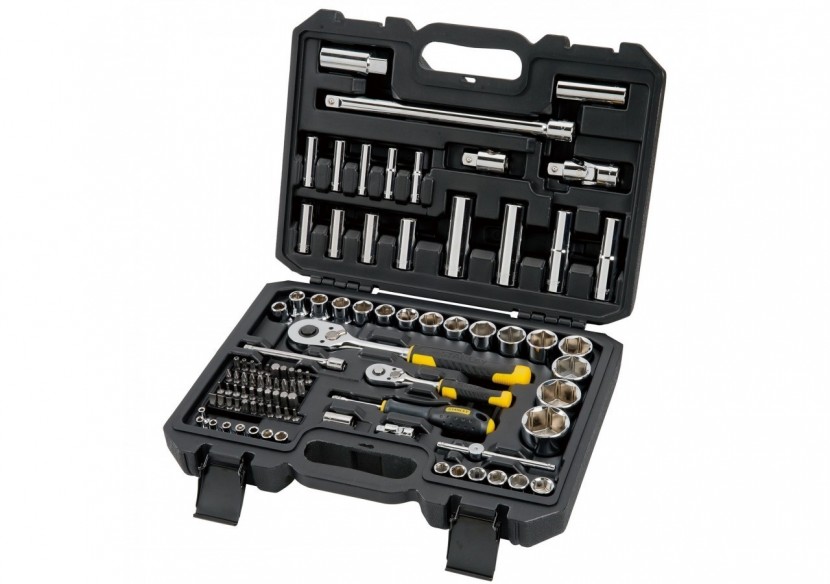 COFFRET DE DOUILLES ¼’’ + ½’’ - JEU DE 96 PCS - STMT17379-1 - Stanley