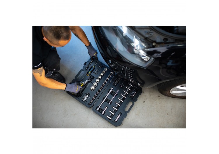 COFFRET DE DOUILLES ¼’’ + ½’’ - JEU DE 72 PCS - STMT82831-1 - Stanley 2