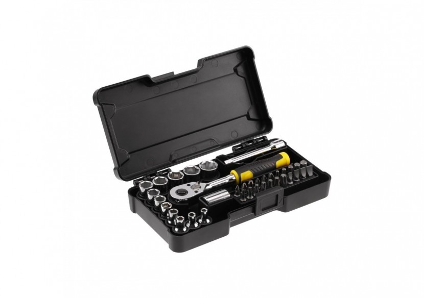 COFFRET DE DOUILLES COMPACT ¼’’
 - JEU DE 37 PCS - STMT82672-0 - Stanley