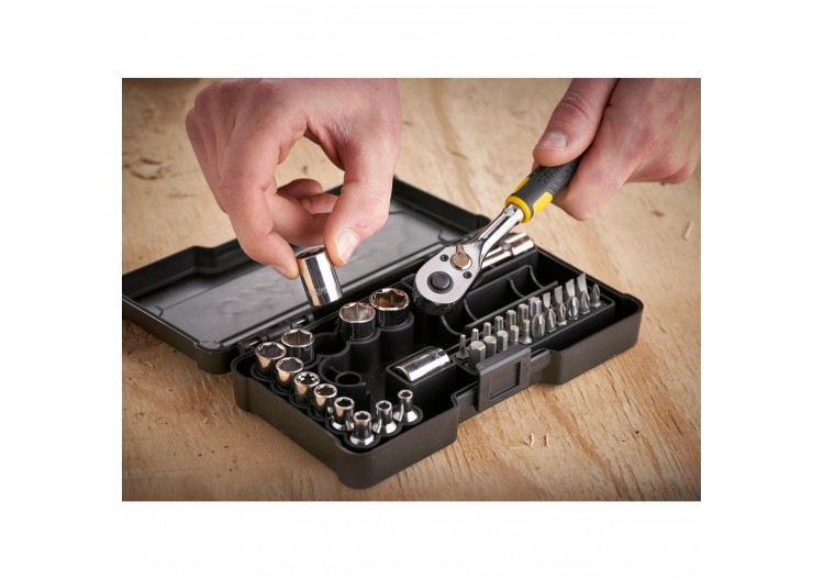 COFFRET DE DOUILLES COMPACT ¼’’
 - JEU DE 37 PCS - STMT82672-0 - Stanley 2