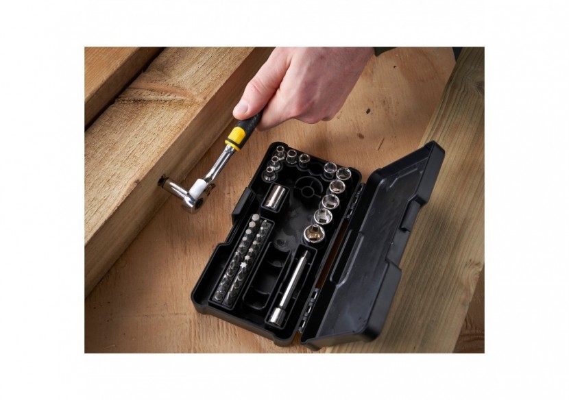 COFFRET DE DOUILLES COMPACT ¼’’
 - JEU DE 37 PCS - STMT82672-0 - Stanley