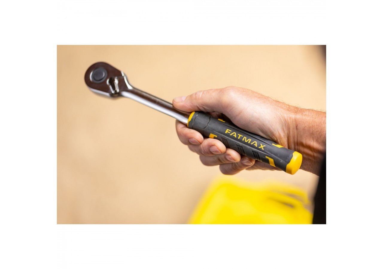 CLIQUET 120 DENTS 3/8’’ FATMAX + 10 DOUILLES + 10 EMBOUTS + PORTE- EMBOUT – 22 PCS - FMMT82680-0 - Stanley