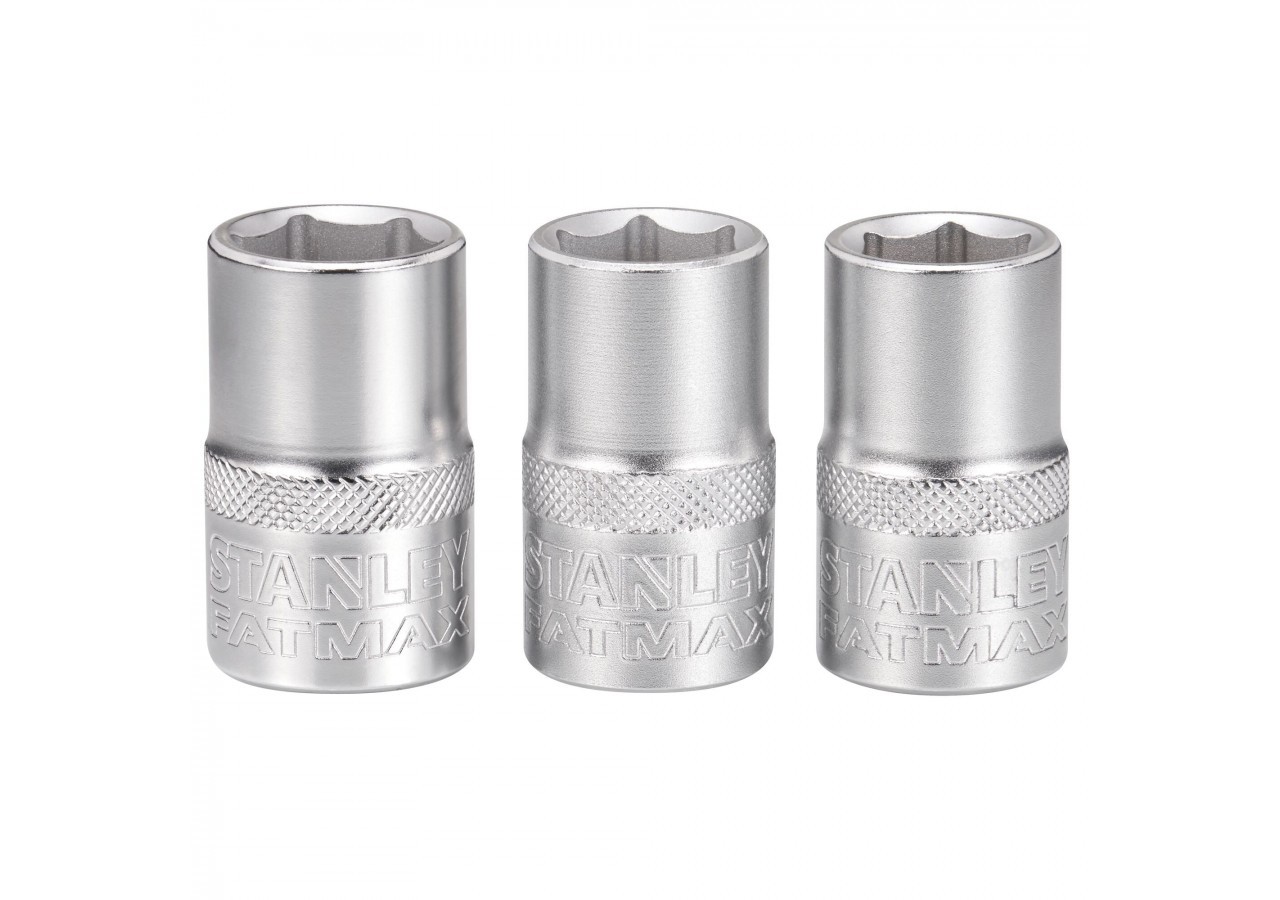 JEU DE DOUILLES 1/2" 6 PANS 14-15- 16 MM FATMAX - 3 PIECES - FMMT17093-0 - Stanley