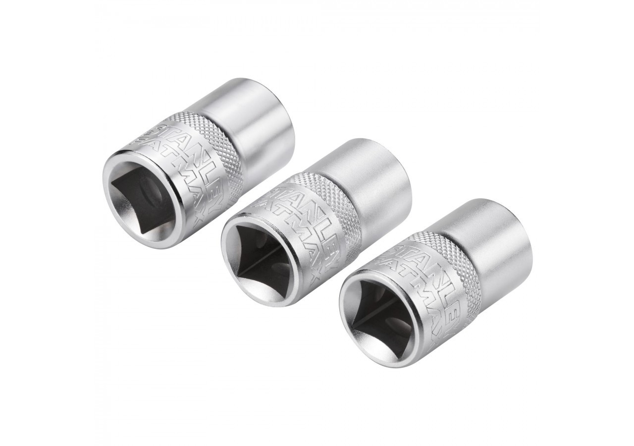 JEU DE DOUILLES 1/2" 6 PANS 14-15- 16 MM FATMAX - 3 PIECES - FMMT17093-0 - Stanley