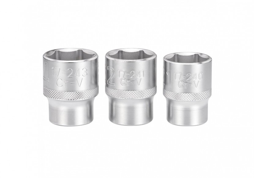 JEU DE DOUILLES 1/2" 6 PANS 21-22- 24 MM FATMAX - 3 PIECES - FMMT17095-0 - Stanley