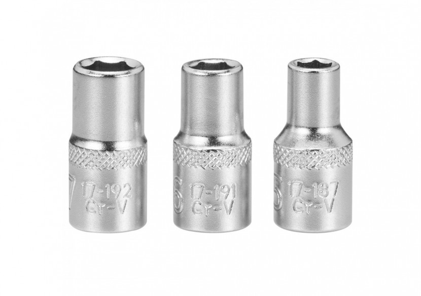 JEU DE DOUILLES 1/4" 6 PANS 5-6-7 MM FATMAX - 3 PIECES - FMMT17090-0 - Stanley