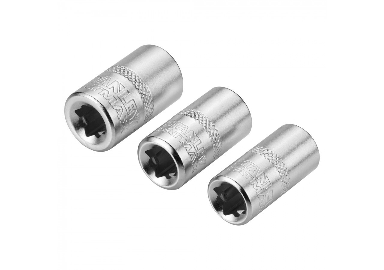 JEU DE DOUILLES 1/4" 6 PANS 8-9-10 MM FATMAX - 3 PIECES - FMMT17091-0 - Stanley