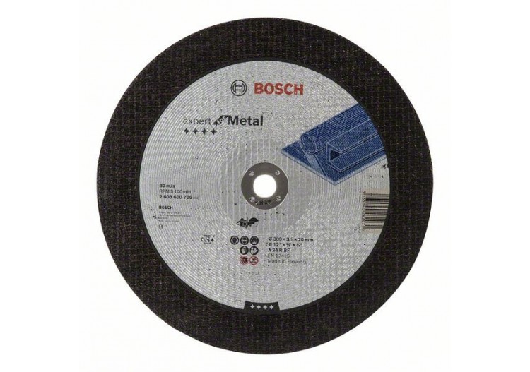 1 disque pour tronçonneuse thermique Métal Expert for moyeu plat 300x20x3,5mm - 2608600706 - Bosch