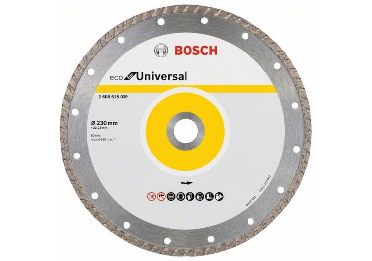 10 Dis Diama Uni Turbo BOSCH 230X22,23X7 - 2608615048 - Bosch