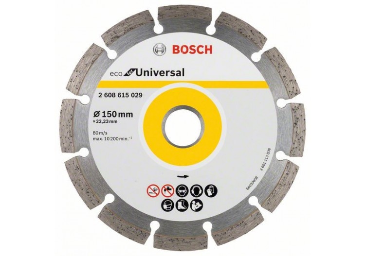 10 Disqu Diama Univers BOSCH 150X22,23X7 - 2608615042 - Bosch