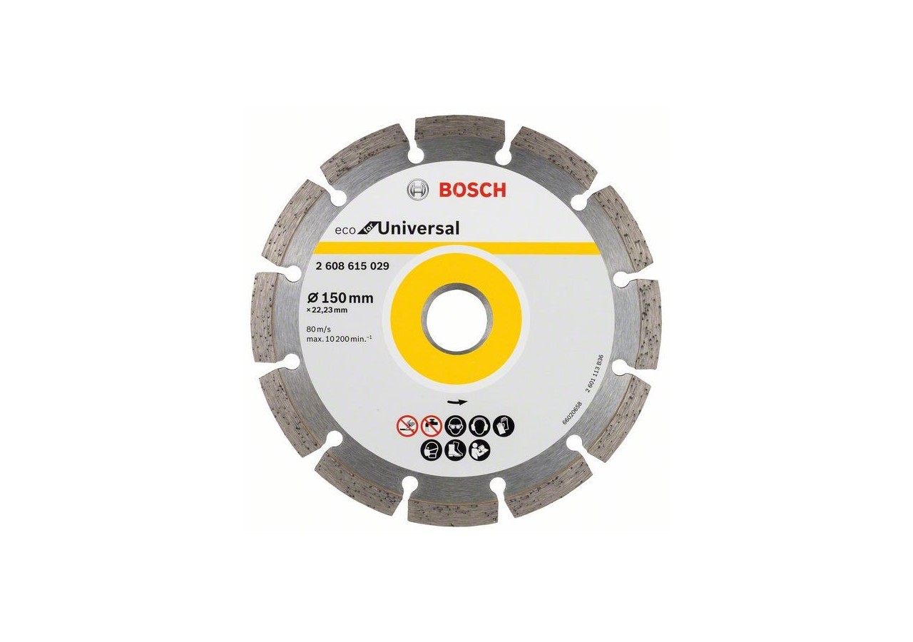 10 Disqu Diama Univers BOSCH 150X22,23X7 - 2608615042 - Bosch