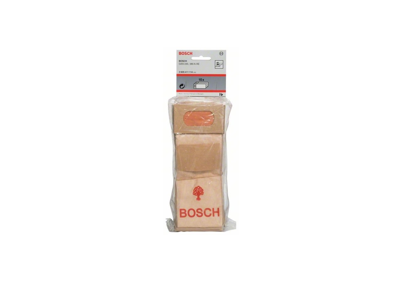 10 SACS POUSSIERE PAPIER ETROIT - 2605411114 - Bosch
