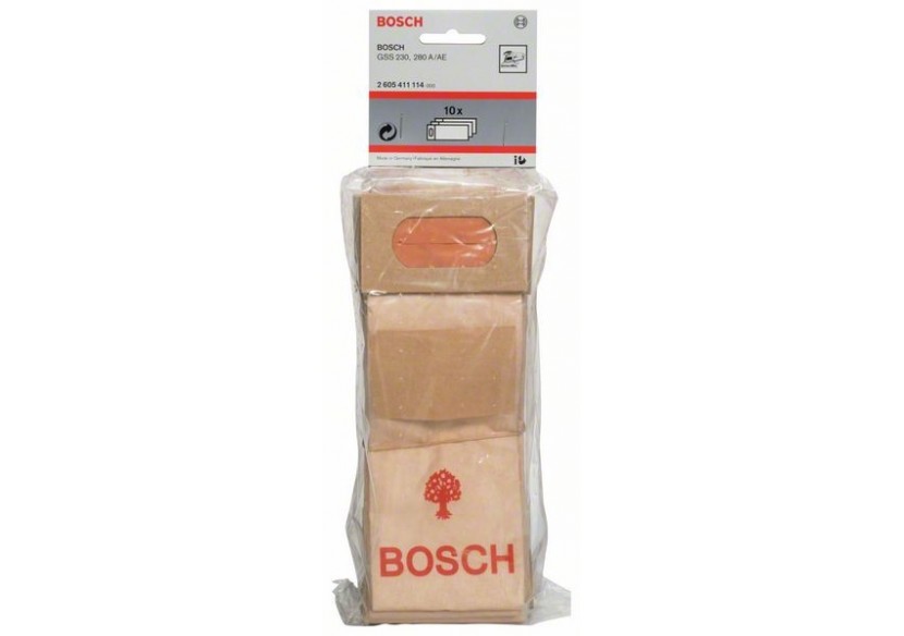 10 SACS POUSSIERE PAPIER ETROIT - 2605411114 - Bosch 10 SACS POUSSIERE PAPIER ETROIT - 2605411114 - Bosch