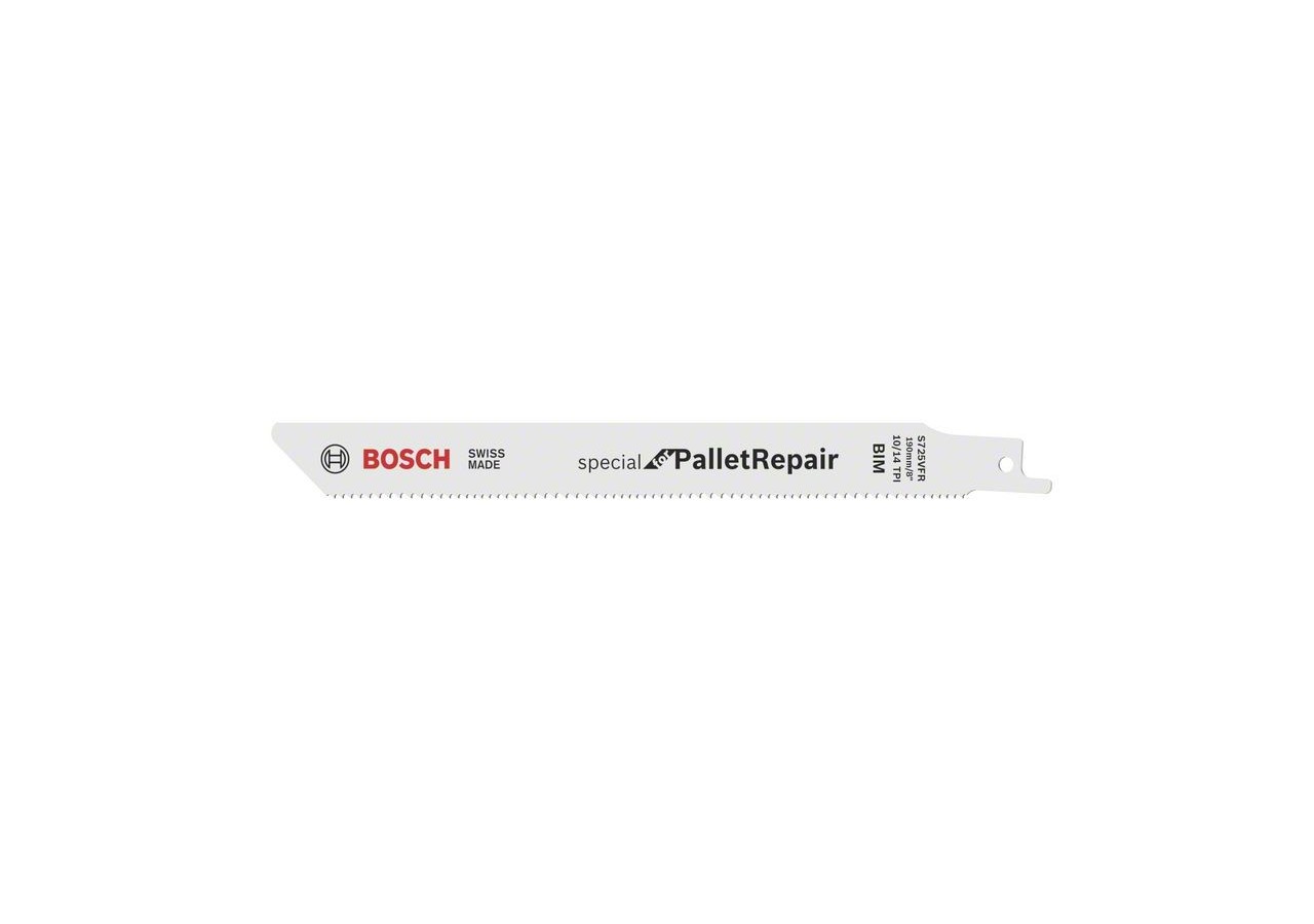100 Lames scie sabre BIM Démolition Palette 190mm S725VFR - 2608658034 - Bosch