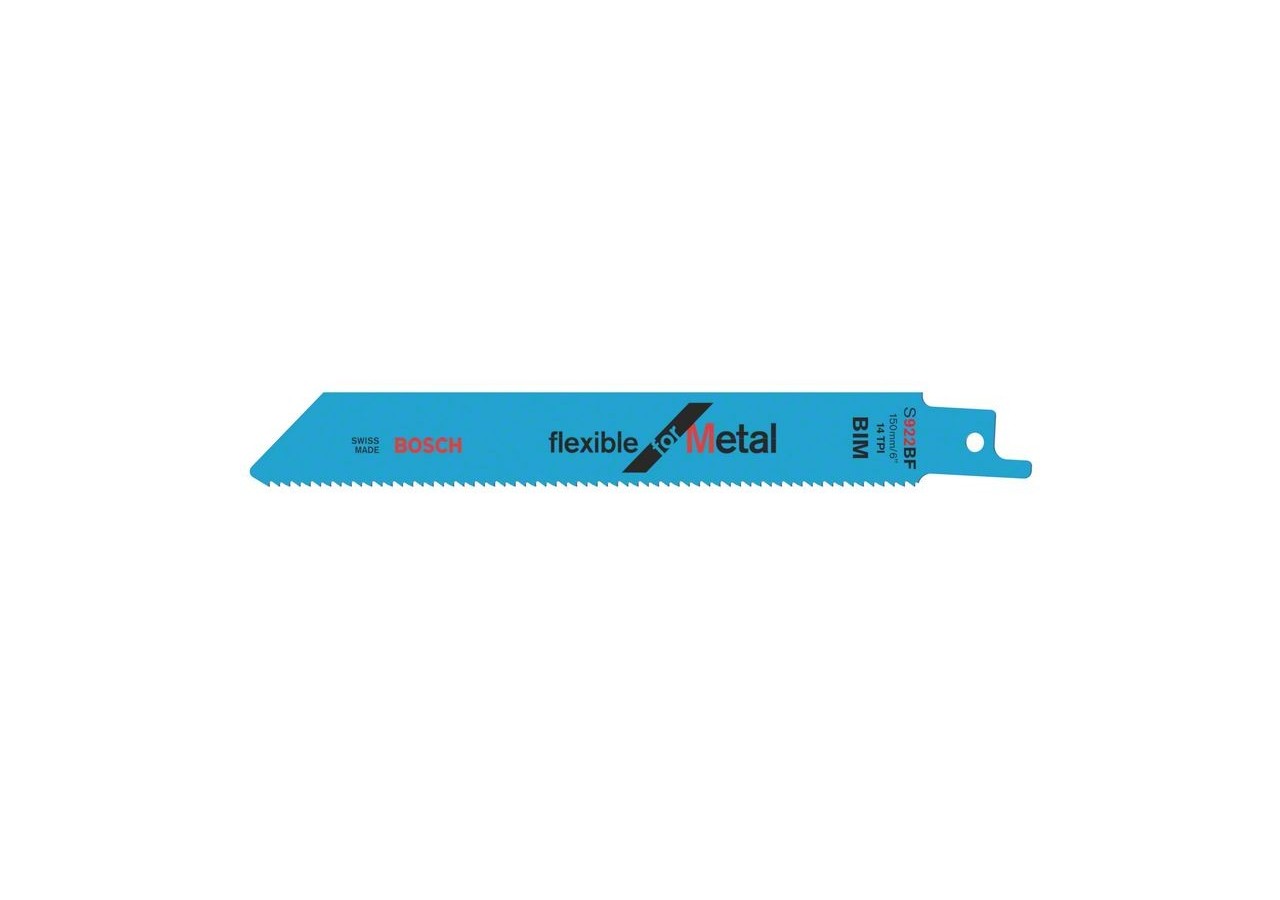 100 Lames scie sabre BIM Flexible Métal 150mm S922BF - 2608656027 - Bosch