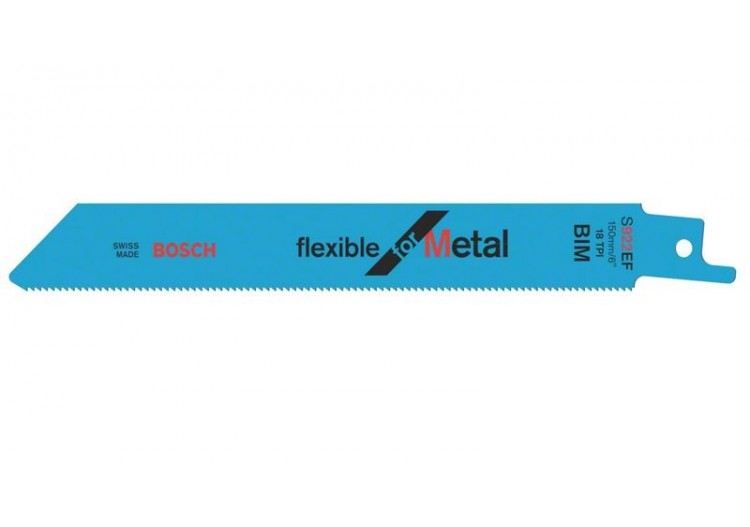 100 Lames scie sabre BIM Flexible Métal 150mm S922EF - 2608656028 - Bosch