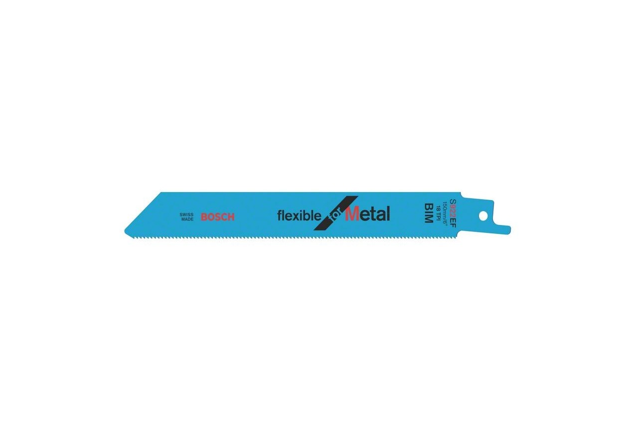 100 Lames scie sabre BIM Flexible Métal 150mm S922EF - 2608656028 - Bosch
