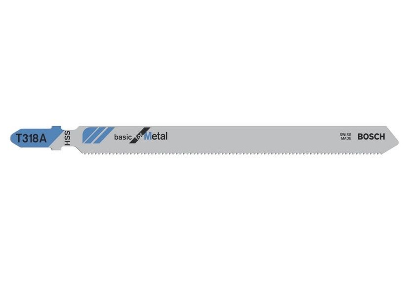 100 Lames scie sauteuse HSS Métal 132mm  Pas : 1,2mm T318A - 2608631808 - Bosch 100 Lames scie sauteuse HSS Métal 132mm  Pas : 1,2mm T318A - 2608631808 - Bosch
