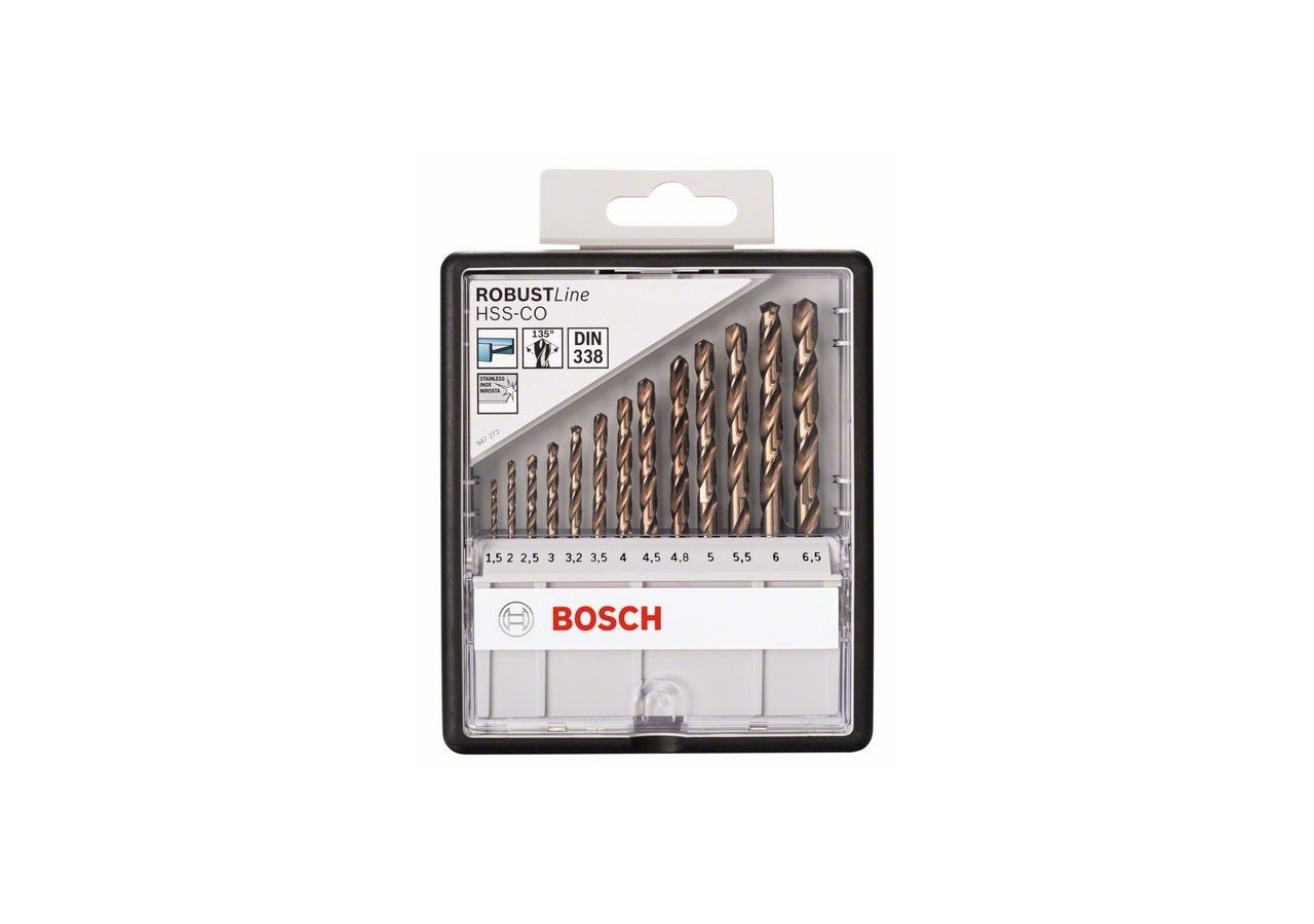 13 FORETS METAL HSS-CO 135° ROBUSTL - 2607019926 - Bosch