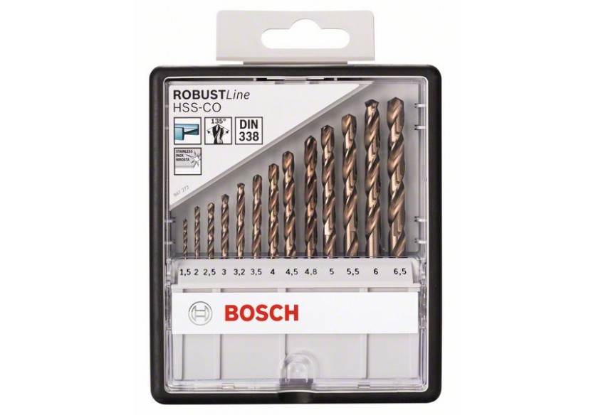 13 FORETS METAL HSS-CO 135° ROBUSTL - 2607019926 - Bosch