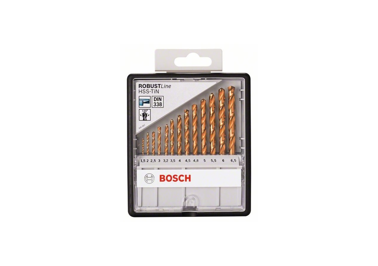 13 FORETS METAL HSS-G TIN 135° ROBU - 2607010539 - Bosch