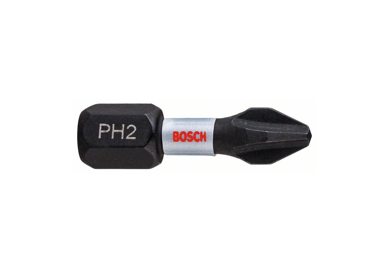 2 embouts vissage IMPACT 25mm PH2 - 2608522403 - Bosch