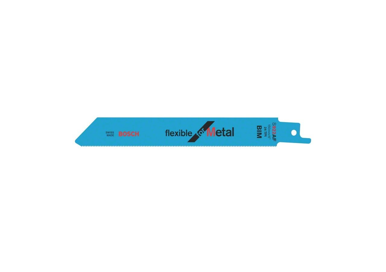 2 Lames scie sabre BIM Flexible Métal 150mm S922AF - 2608656036 - Bosch