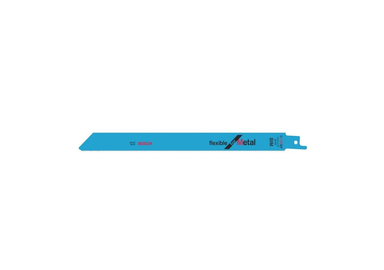 2 Lames scie sabre BIM Flexible Métal 225mm S1122EF - 2608656042 - Bosch