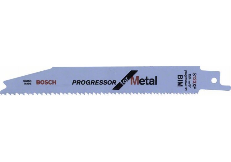 2 Lames scie sabre BIM Progressor Métal 150mm S123XF - 2608654401 - Bosch