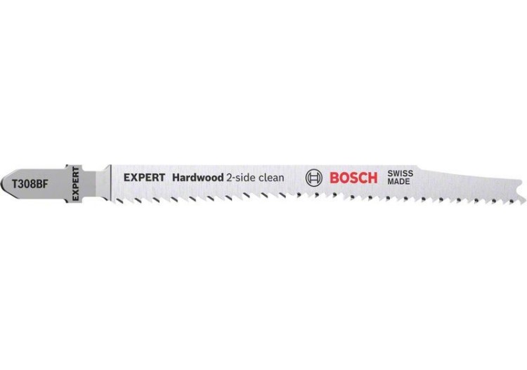 2 Lames scie sauteuse EXPERT BIM Sans éclat Bois dur 117mm T308BF - 2608901713 - Bosch