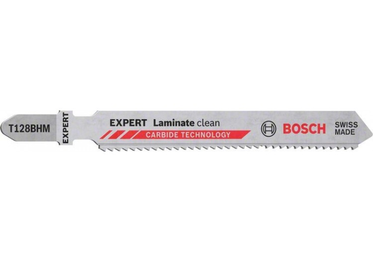 2 Lames scie sauteuse EXPERT Carbure Panneaux laminés 92mm T128BHM - 2608901707 - Bosch