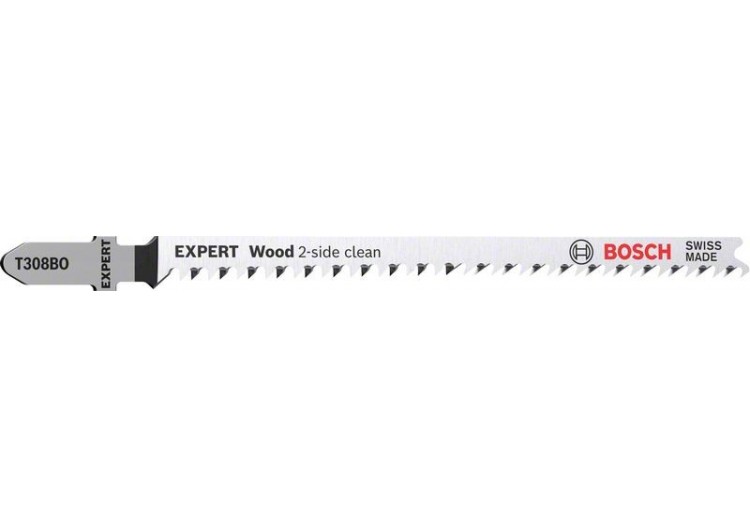 2 Lames scie sauteuse EXPERT HCS Sans éclat Bois 117mm T308BO - 2608901712 - Bosch