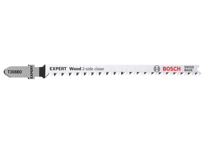 2 Lames scie sauteuse EXPERT HCS Sans éclat Bois 117mm T308BO - 2608901712 - Bosch 2 Lames scie sauteuse EXPERT HCS Sans éclat Bois 117mm T308BO - 2608901712 - Bosch