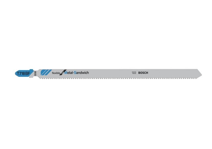 3 Lames scie sauteuse BIM Spécial Métal 180mm  Pas : 2mm T718BF - 2608636335 - Bosch 3 Lames scie sauteuse BIM Spécial Métal 180mm  Pas : 2mm T718BF - 2608636335 - Bosch