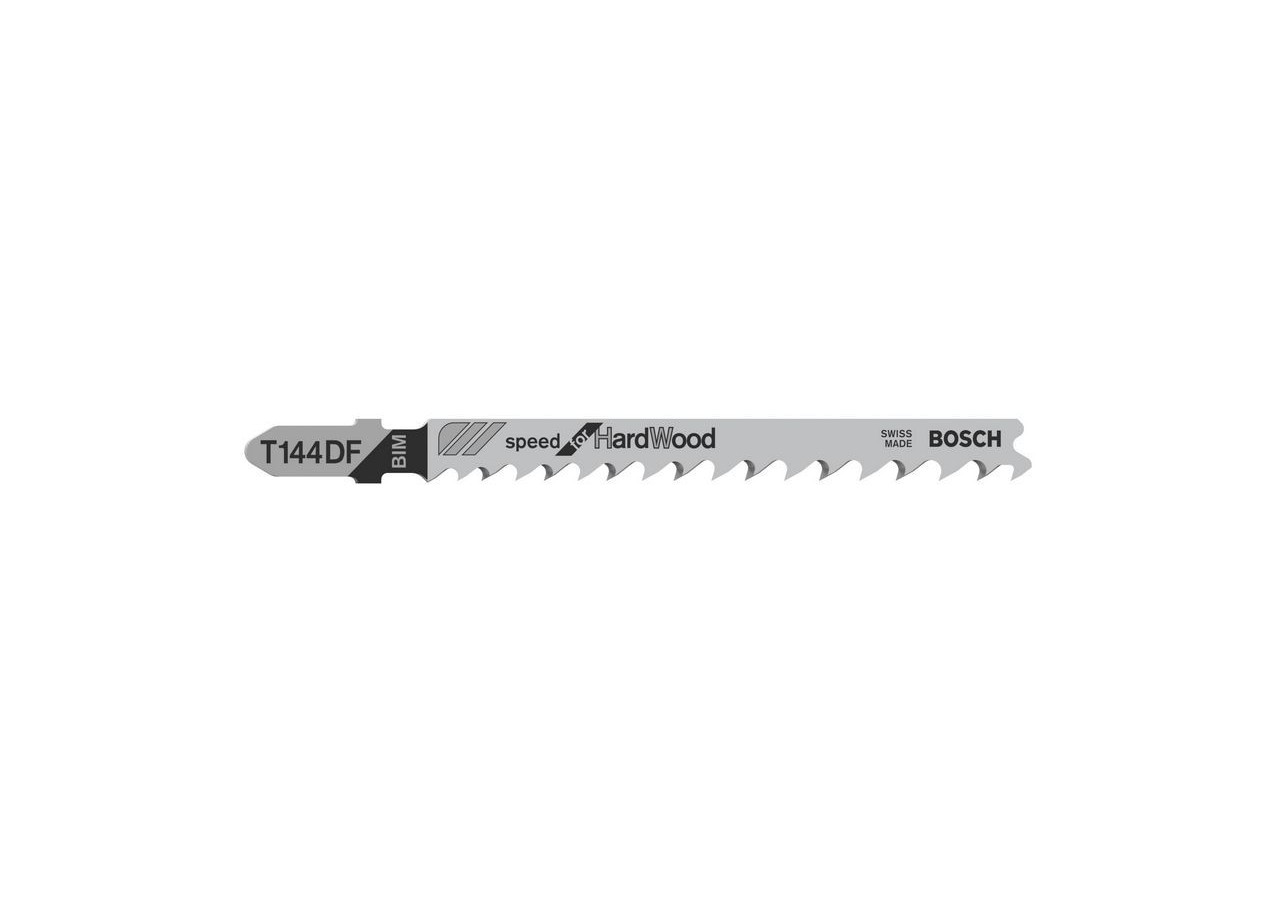 3 Lames scie sauteuse BIM Speed Bois dur 100mm  Pas : 4-5,2mm T144DF - 2608636222 - Bosch
