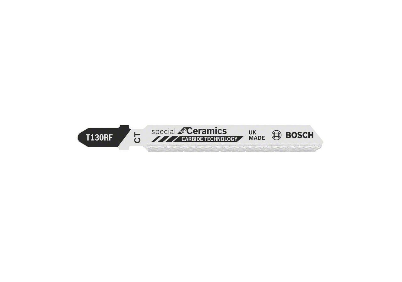 3 Lames scie sauteuse Carbure Spécial Céramique 83mm T130RF - 2608633104 - Bosch