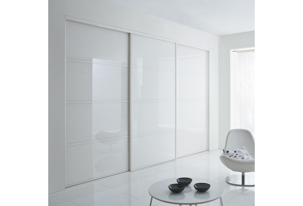 Façade de placard coulissante 3 portes Nordique - Kazed : Confort'Mat