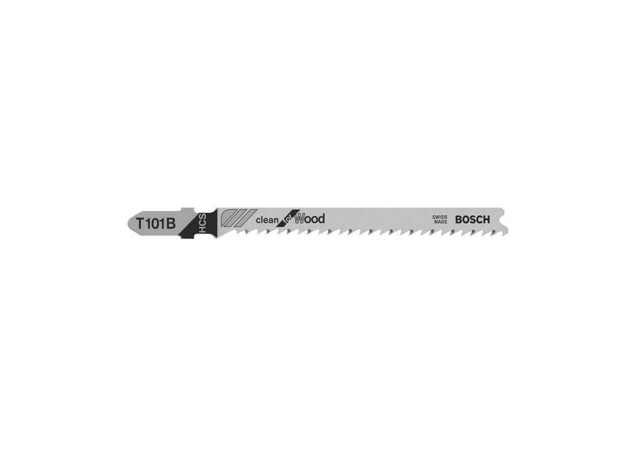 3 Lames scie sauteuse HCS Clean Bois 100mm  Pas : 2,7mm T101B - 2608630557 - Bosch