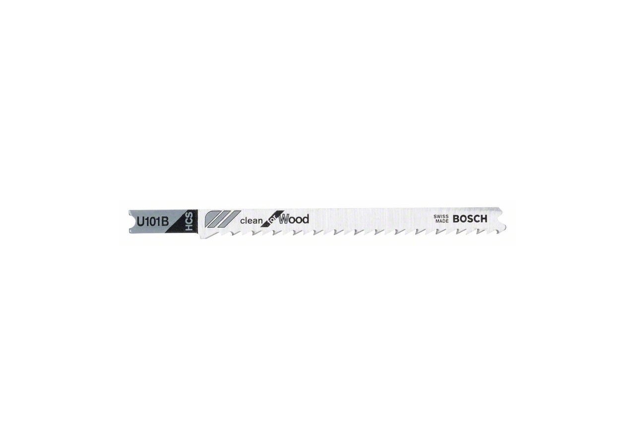 3 Lames scie sauteuse HCS Clean Bois 100mm  Pas : 2,7mm U101B - 2608630565 - Bosch