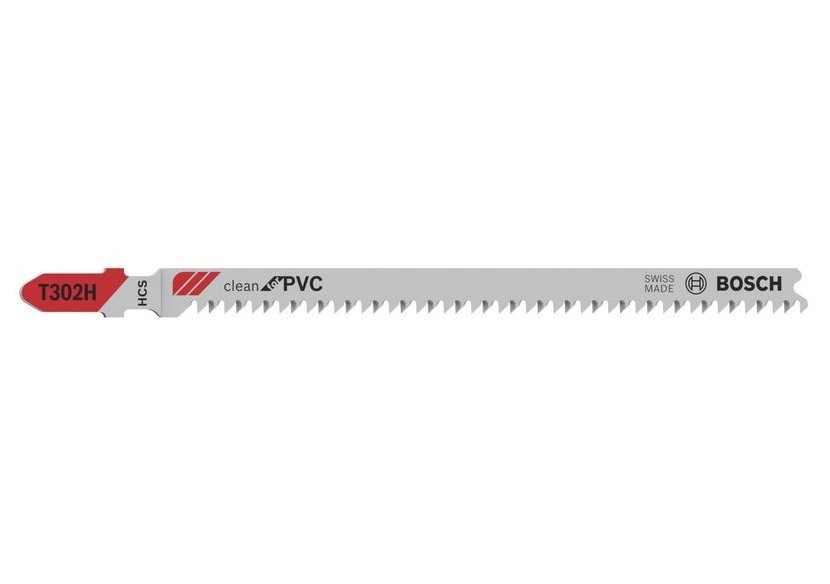 3 Lames scie sauteuse HCS Clean PVC 132mm  Pas : 2,3mm T302H - 2608667447 - Bosch 3 Lames scie sauteuse HCS Clean PVC 132mm  Pas : 2,3mm T302H - 2608667447 - Bosch
