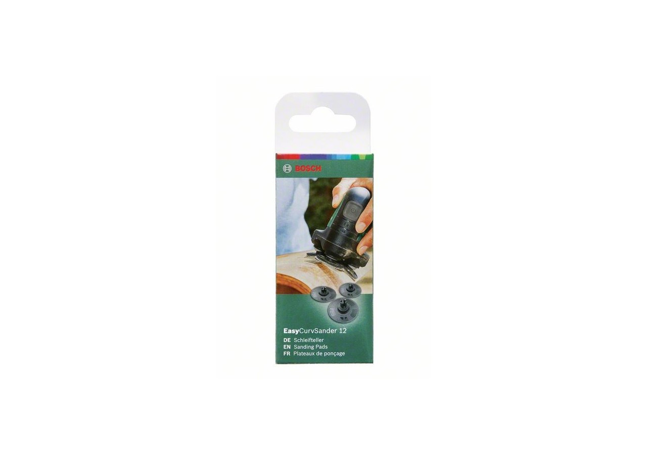 3 Plateaux de ponçage EasyCurv - 2609256F54 - Bosch
