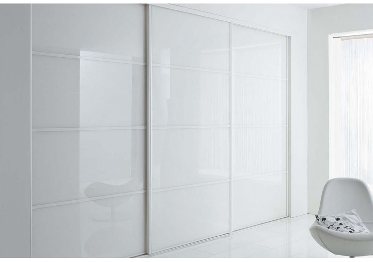 Façade de placard coulissante 3 portes Nordique - Kazed : Confort'Mat