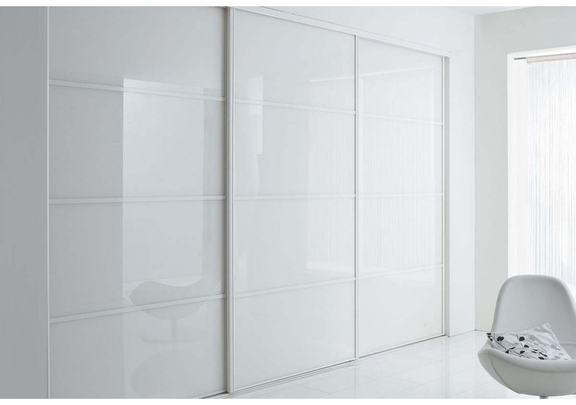 Façade de placard coulissante 3 portes Nordique - Kazed : Confort'Mat