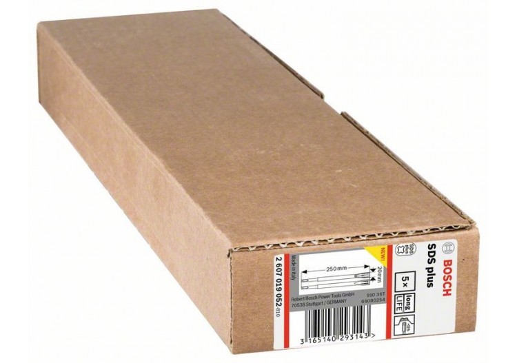 5 Burin plat sds plus auto-affûtant PRO Longueur : 250mm largeur : 20mm - 2607019052 - Bosch 2