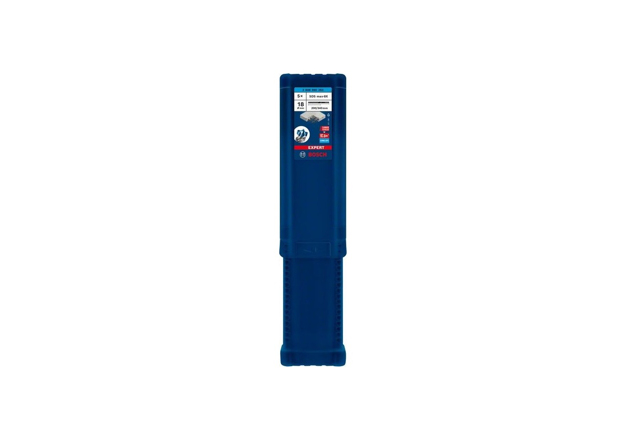 5 Foret pour perforateur Expert SDS max 8X 18x200x340 mm - 2608900263 - Bosch
