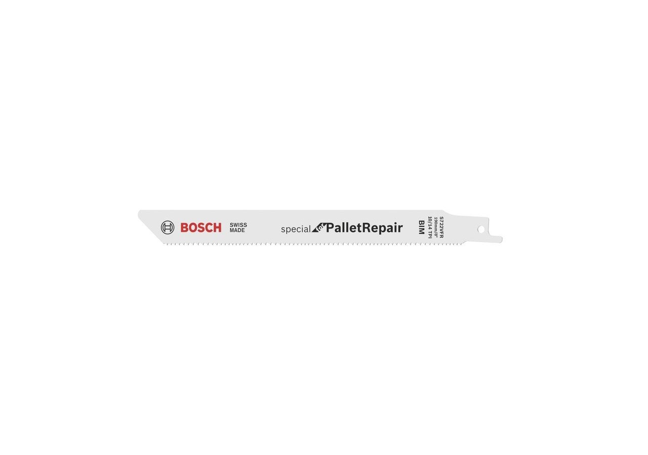 5 Lames scie sabre BIM Démolition Palette 190mm S722VFR - 2608658027 - Bosch