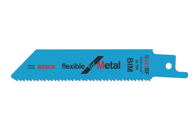 5 Lames scie sabre BIM Flexible Métal 100mm S522BF - 2608656011 - Bosch 5 Lames scie sabre BIM Flexible Métal 100mm S522BF - 2608656011 - Bosch