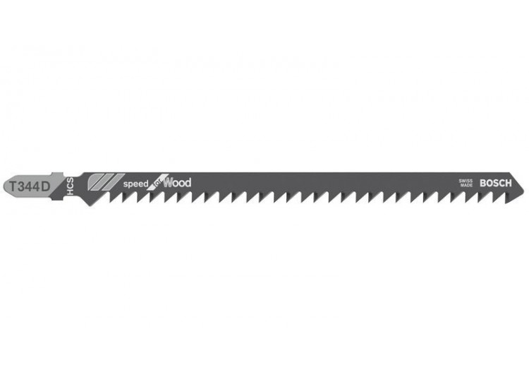 5 Lames scie sauteuse HCS Speed Bois 152mm  Pas : 4mm T344D - 2608633A34 - Bosch